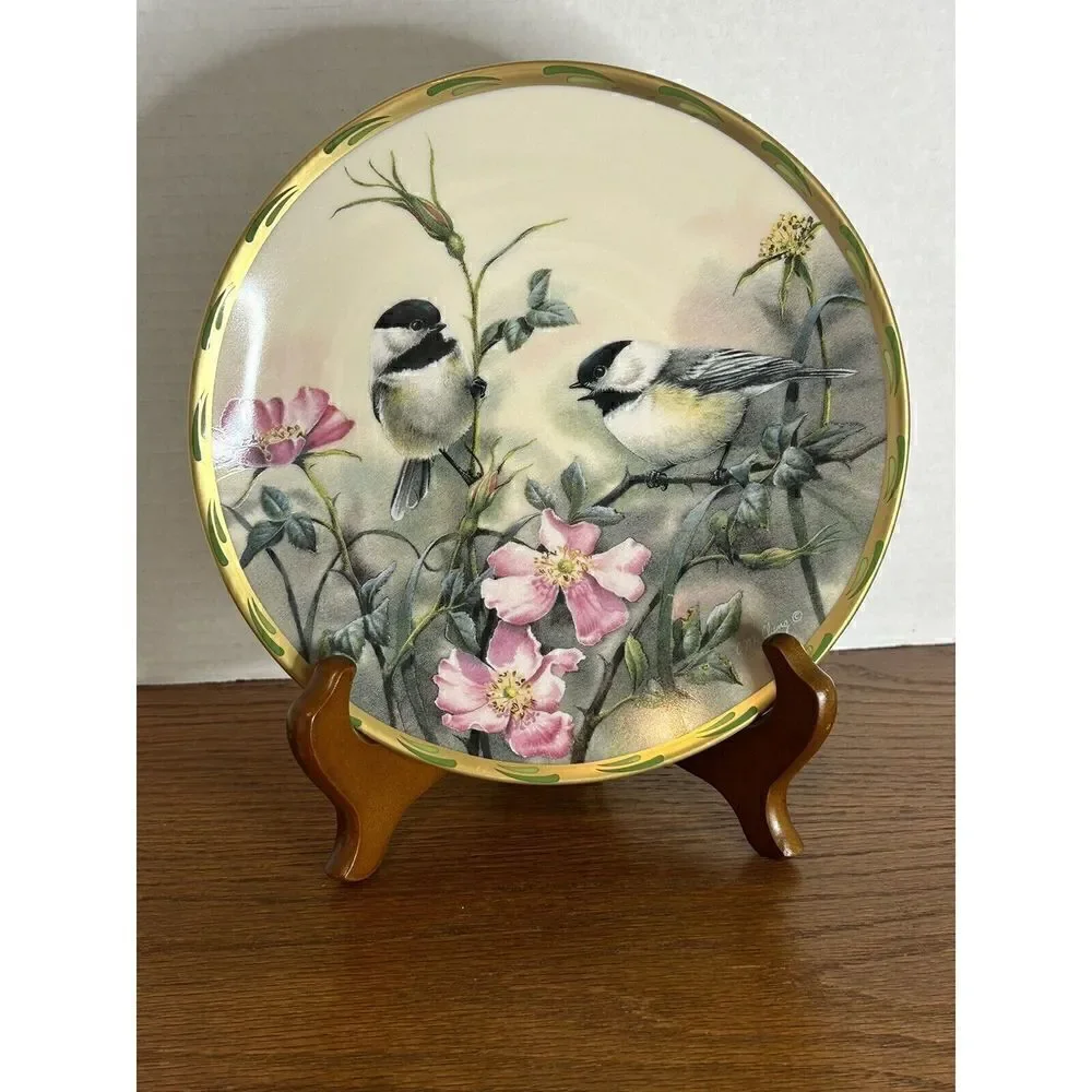 Set of 7 Lenox by Catherine McClung Nature's Collage Bird Plates 8”